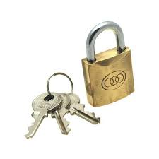 صورة PAD LOCK YARE BRASS 25MM (1)GAMALI