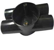 صورة مربع كهرباء 20 مم تقاطع 4 طرق شكل H -  الكيس  - 12 قطعه