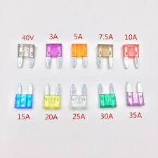 صورة  Fuses Clip For Car Boat 3A 5A 7.5A 10A 15A 20Aفيوز سياره  25A 30A 35A 40A Blade Fuse Assortment Kit- فيوز