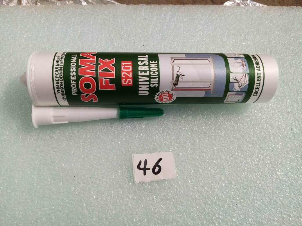 صورة SILICONE SEALANT SOMA WHITE (46)GAMALI سيليكون تركى ابيض سوما فيكس