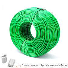 صورة  سيم التربيط ( البي في سي + الجلفنايز ) - سمك 3.76/4.88 مم - طول اللفه 100 متر