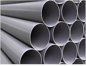 صورة بايب 1انش صرف رمادي  بي في سي   (السمك 2.4مم + الطول 6متر )