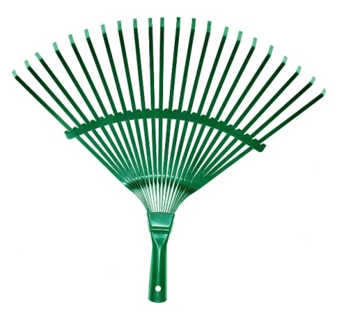 صورة مكنسة معدنية عدد 22 سن - garden rake fan شوكه صاج 