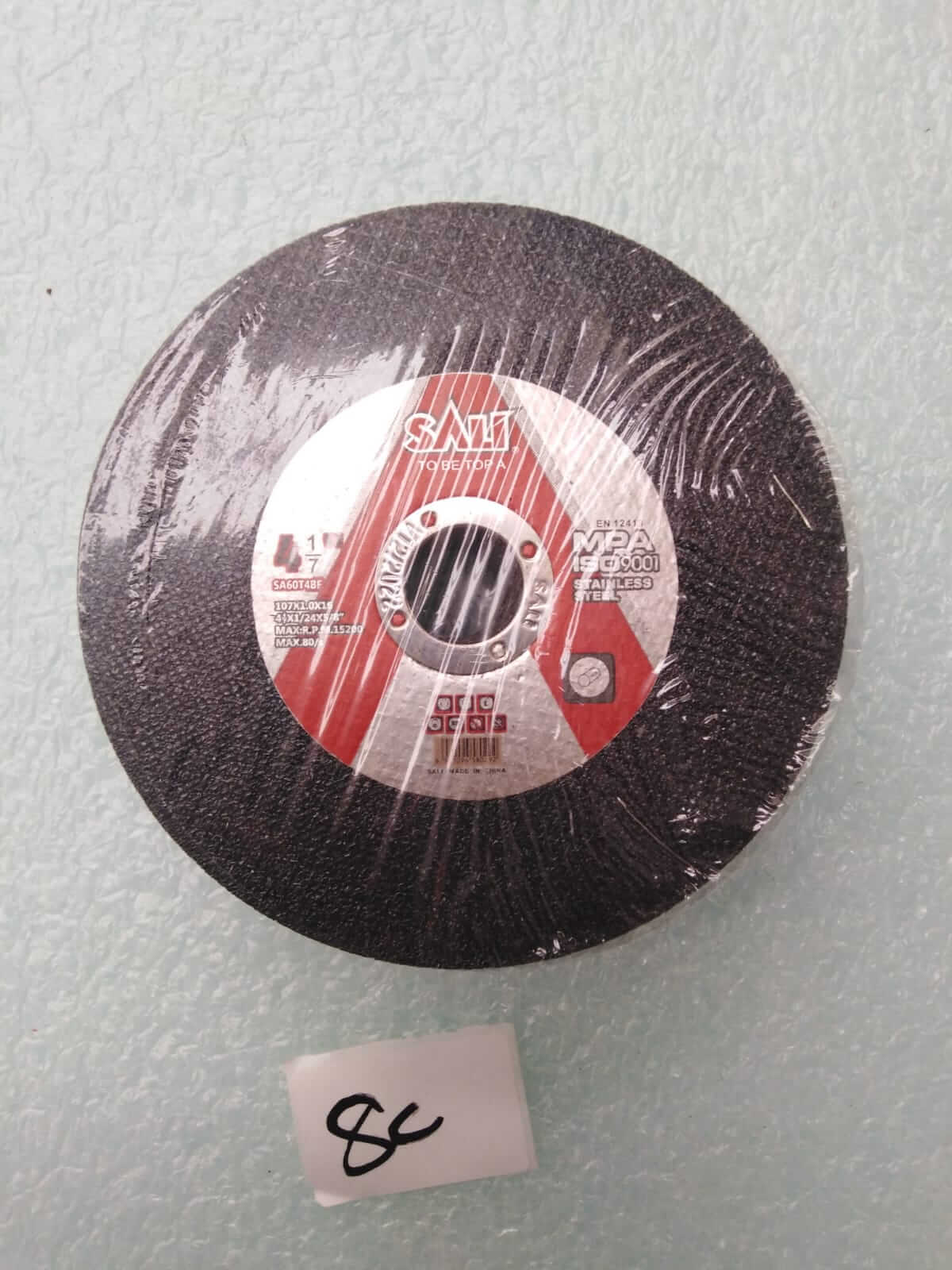 صورة S.S CUTTING DISC 4 "  * 1 * 16  MM  SALI (80)0