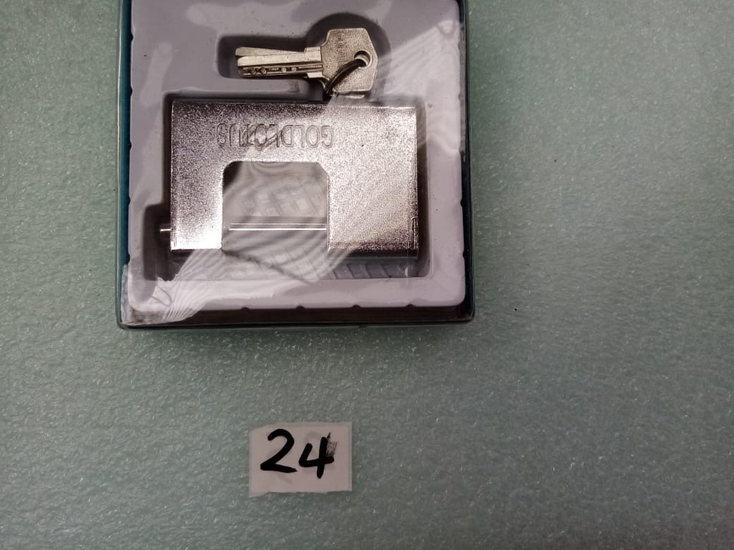 صورة PAD LOCK ARMOUR 90 MM CHROME (24)GAMALI/اقفال ابواب ثقيله