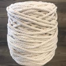 صورة حبل قطن ابيض 7 مم ( 10 )