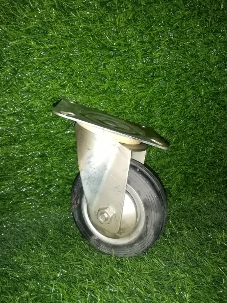 صورة عجل متحرك المونيوم بتير كاوتشى بحجم 6" ( تايوانى)