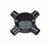 صورة مربع كهرباء 20 مم تقاطع 4 طرق  -  الكيس  - 12 قطعه - 4 مخرج