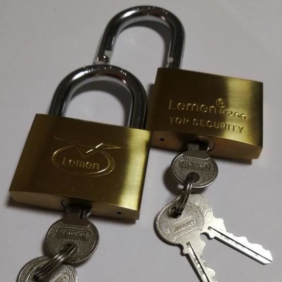 صورة PAD LOCK YARE BRASS 30MM (2)GAMALI